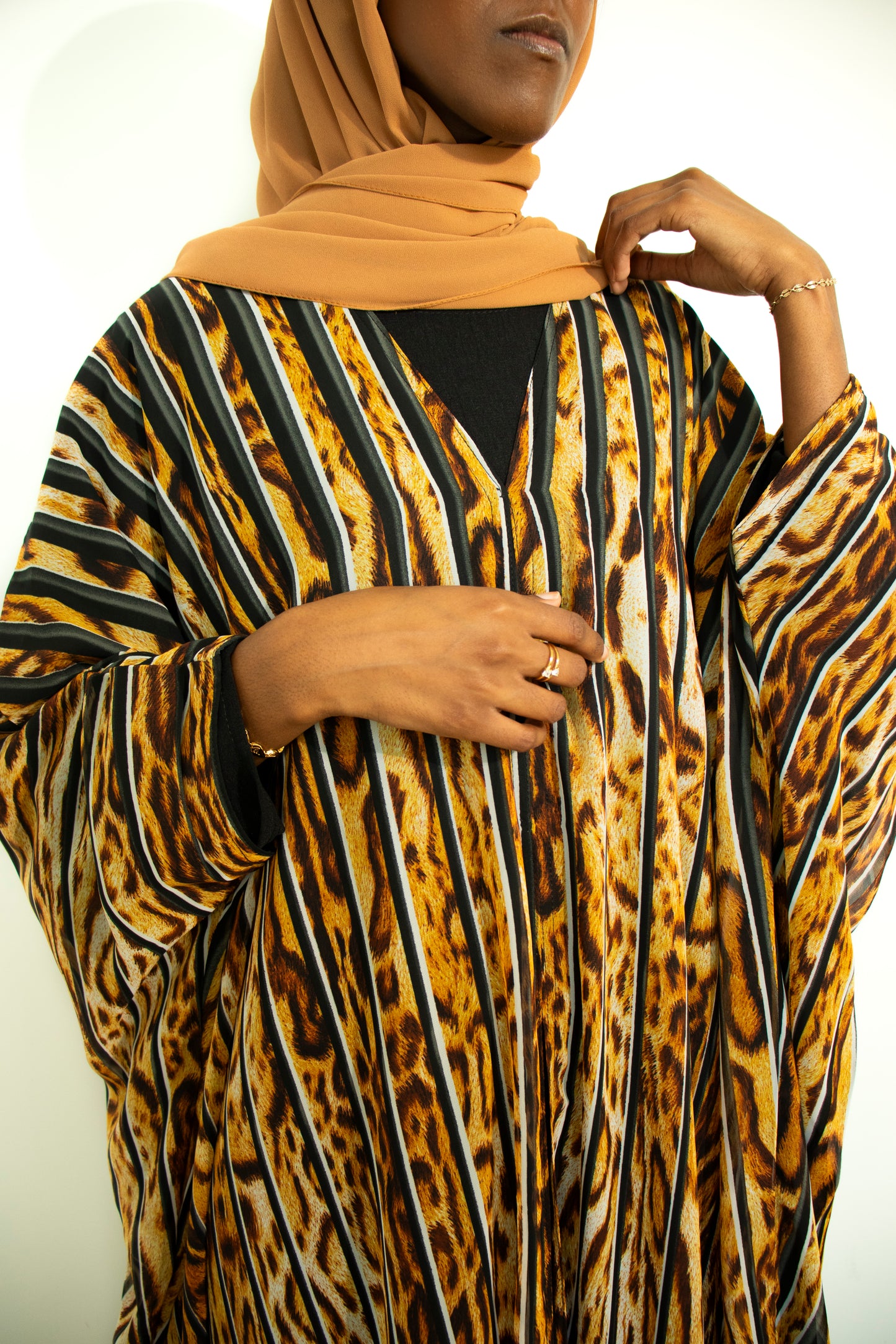 Safari Chic Printed Abaya