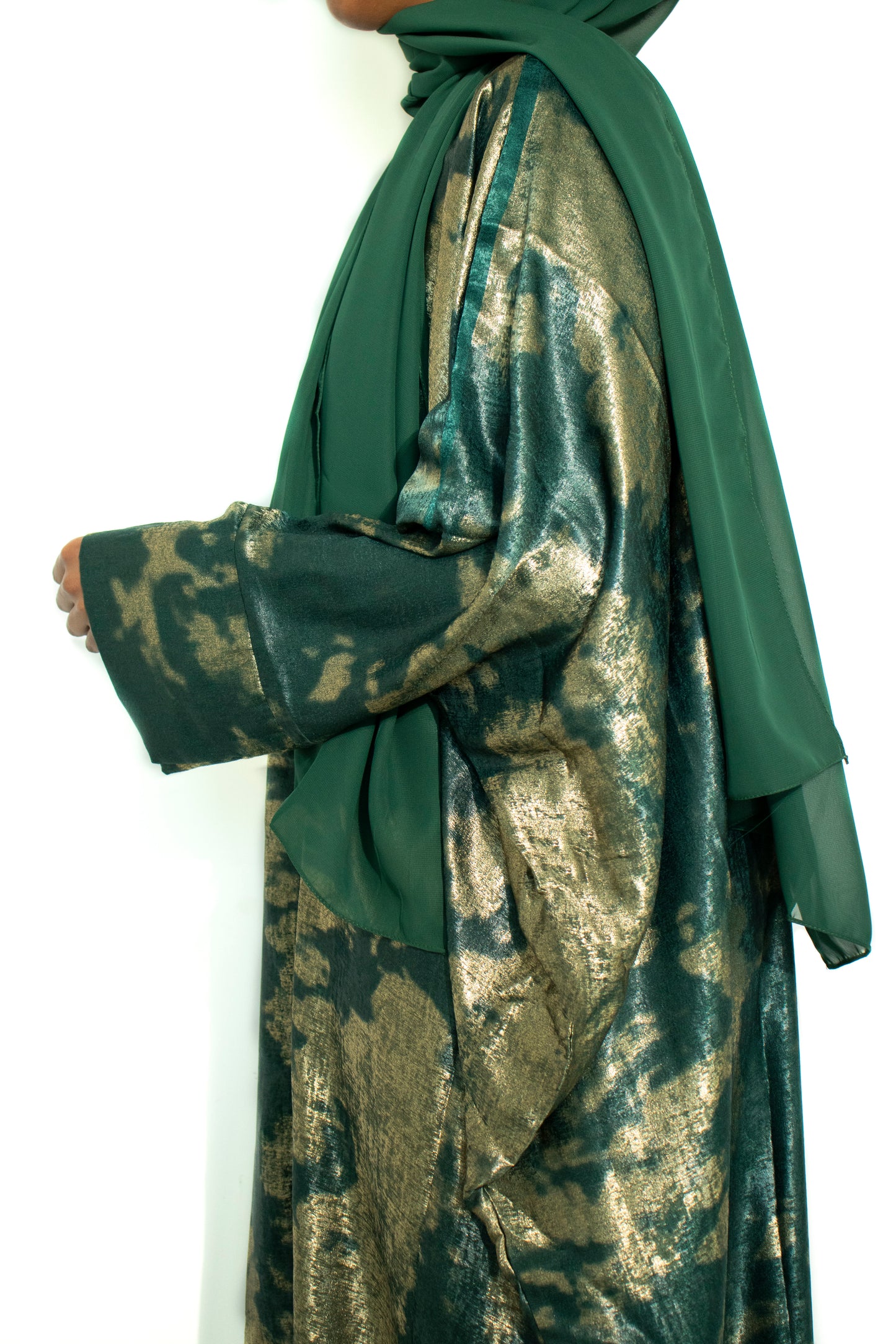 Emerald Gold Luxe Abaya Set